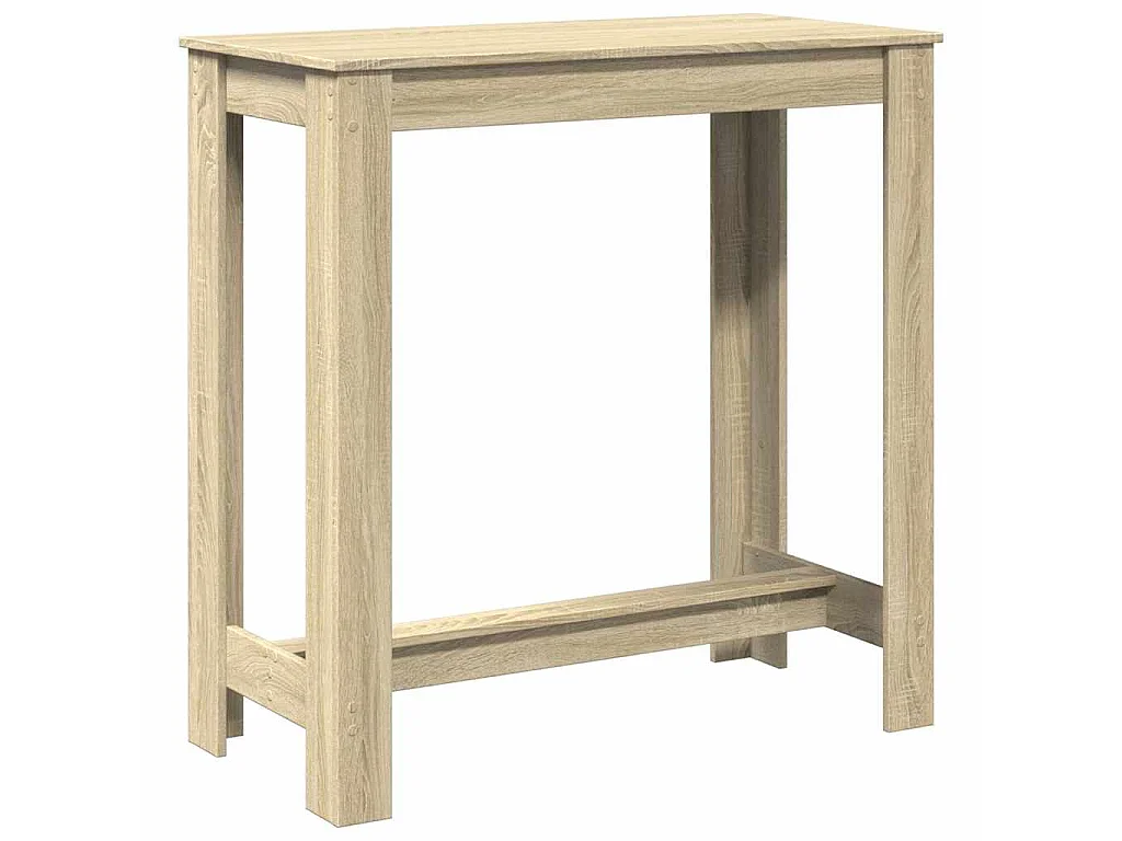 Table de bar chêne sonoma 102x50x103,5 cm bois d'ingénierie