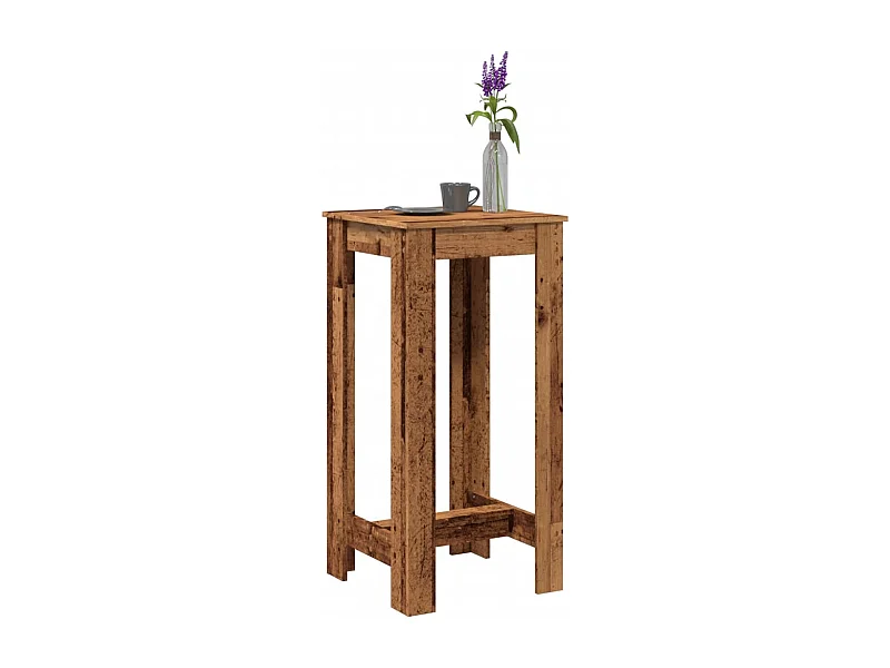 Tavolo da Bar Legno Antico 51x50x103,5 cm in Legno Multistrato