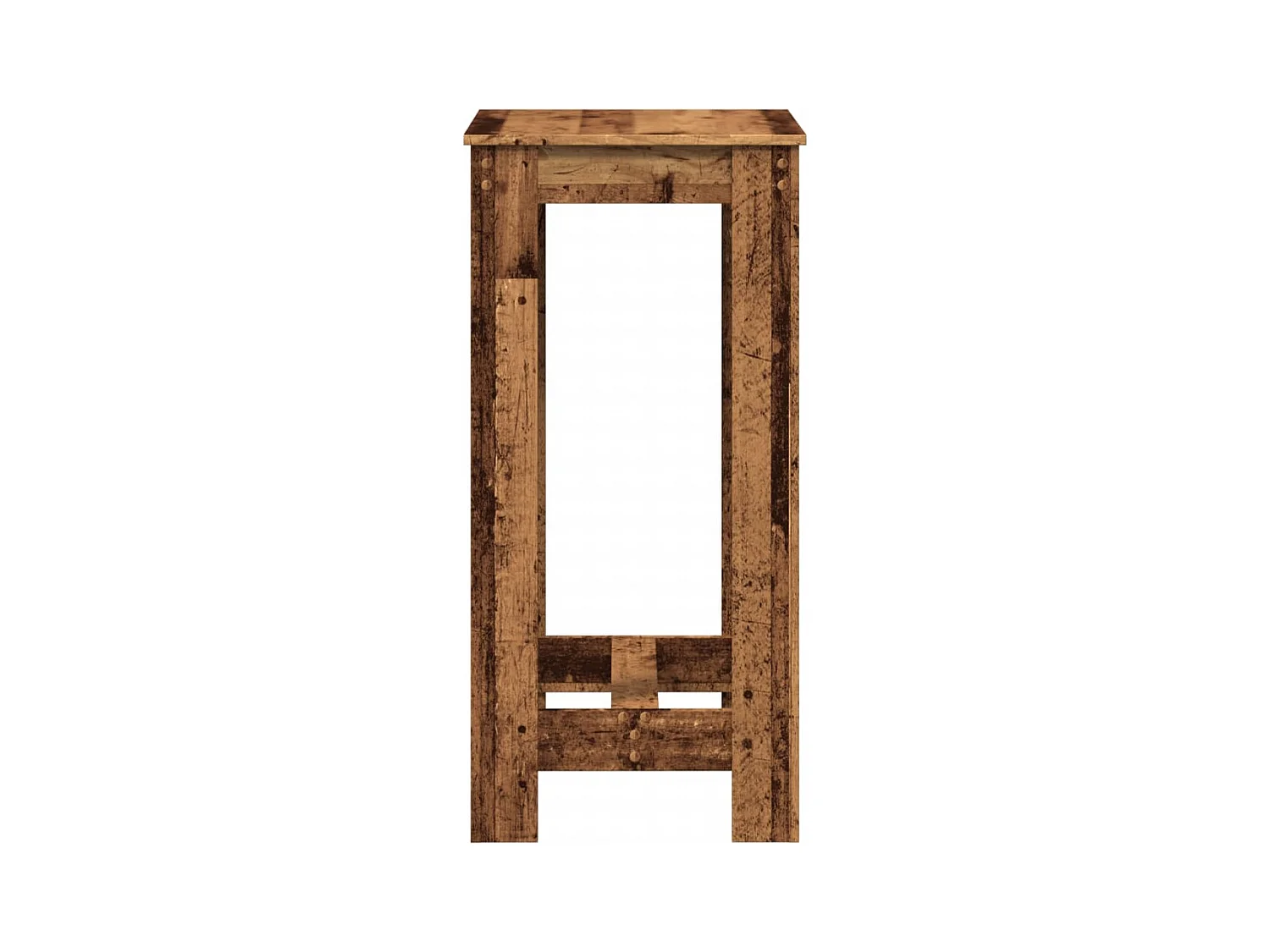 Bartafel 51x50x103,5 cm bewerkt hout oud houtkleurig