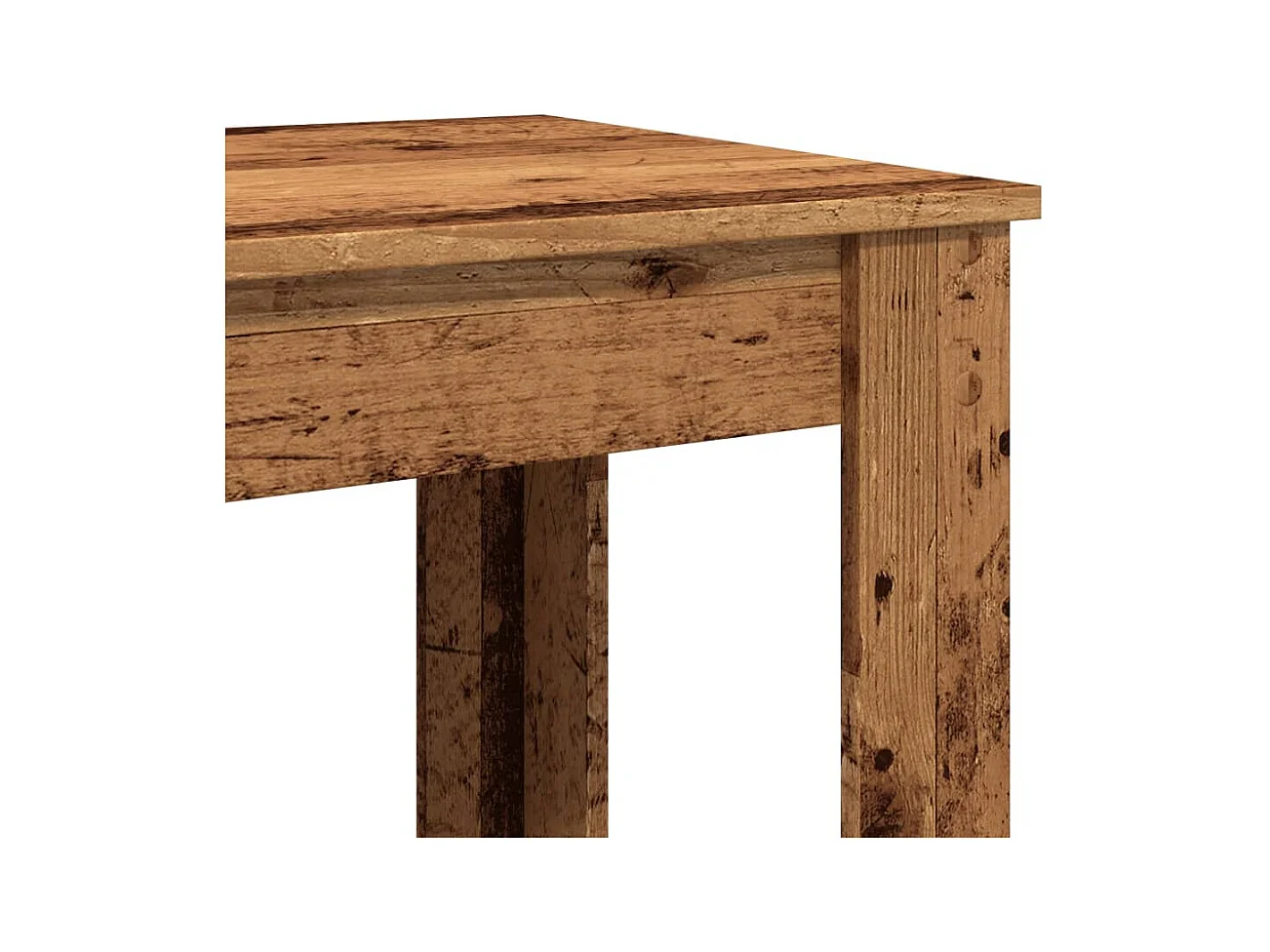 Bartafel 51x50x103,5 cm bewerkt hout oud houtkleurig