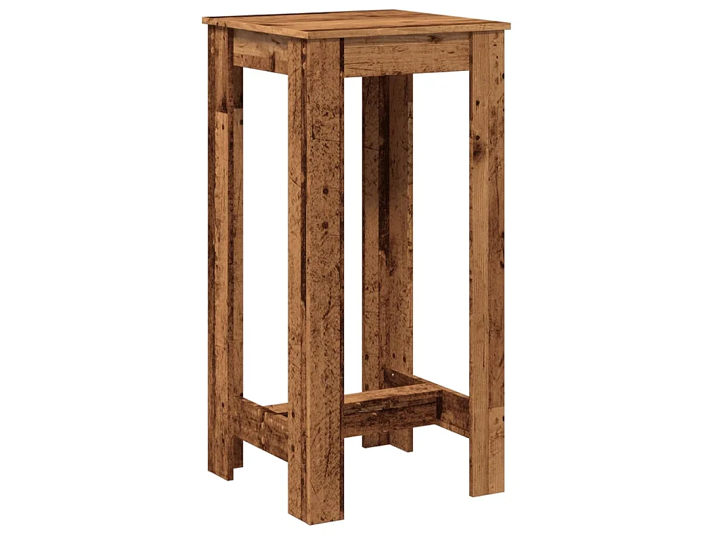 Table de bar vieux bois 51x50x103,5 cm bois d'ingénierie