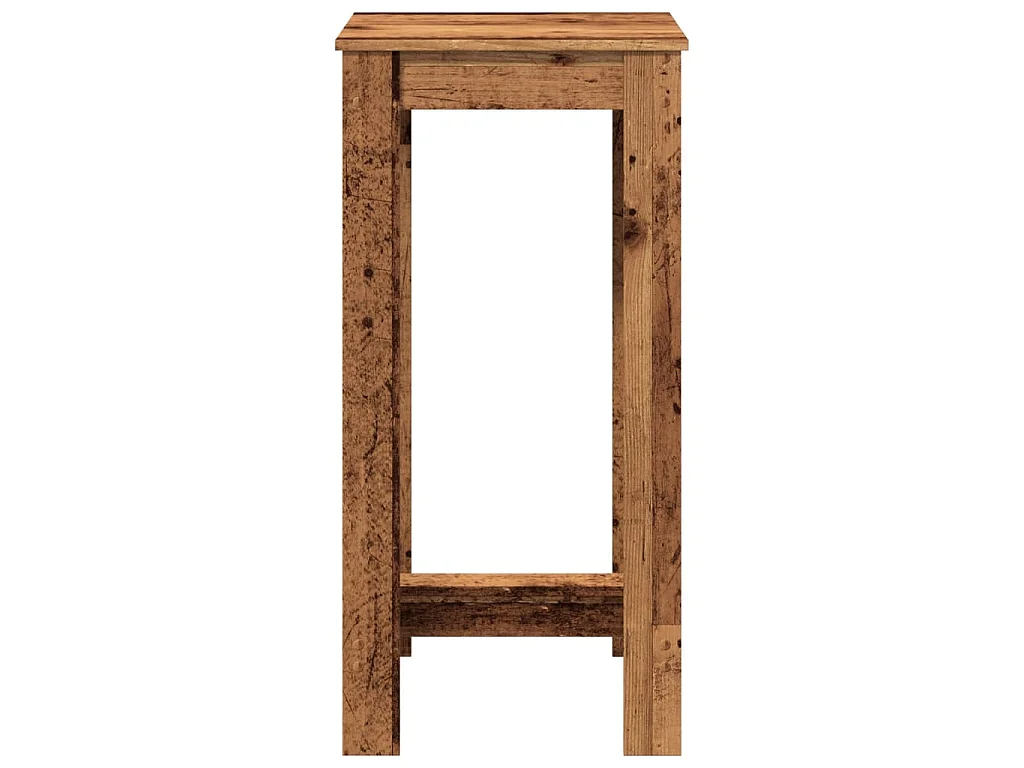 Table de bar vieux bois 51x50x103,5 cm bois d'ingénierie