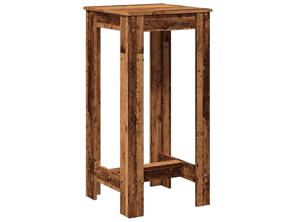 Table de bar vieux bois 51x50x103,5 cm bois d'ingénierie
