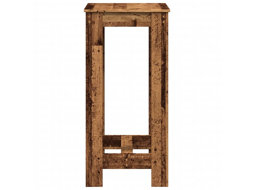 Table de bar vieux bois 51x50x103,5 cm bois d'ingénierie