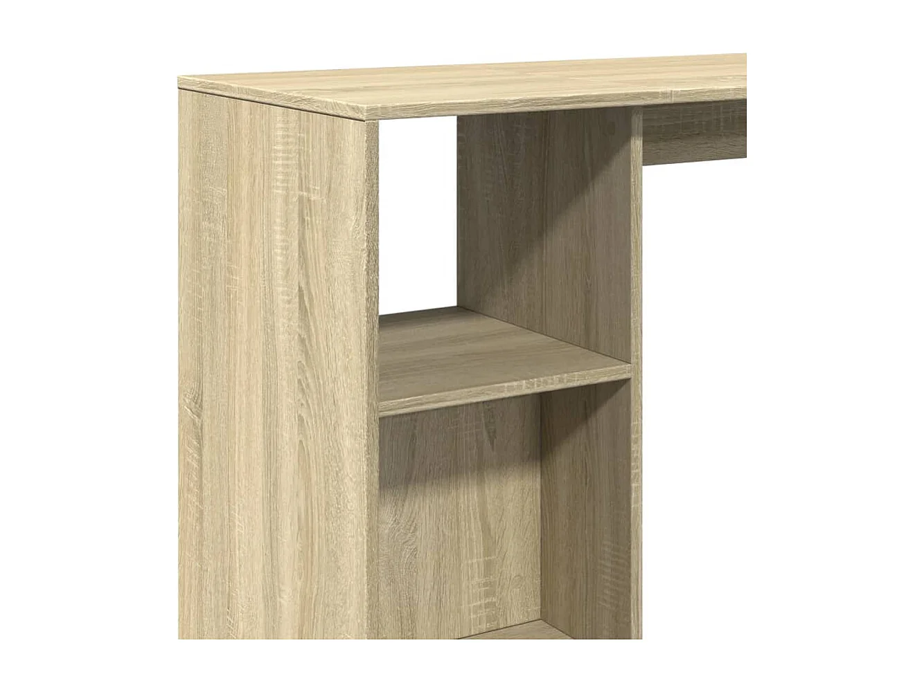 Table de bar avec étagère chêne sonoma bois d'ingénierie