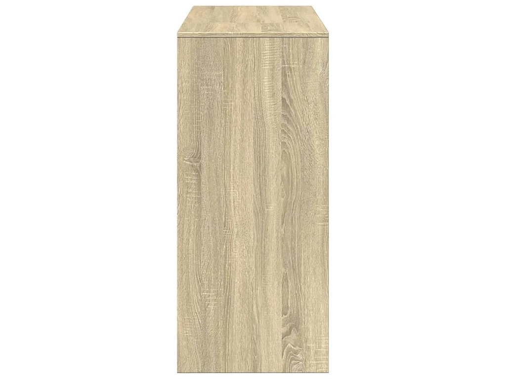 Bartisch mit Regal Sonoma-Eiche 124x46x103,5 cm Holzwerkstoff