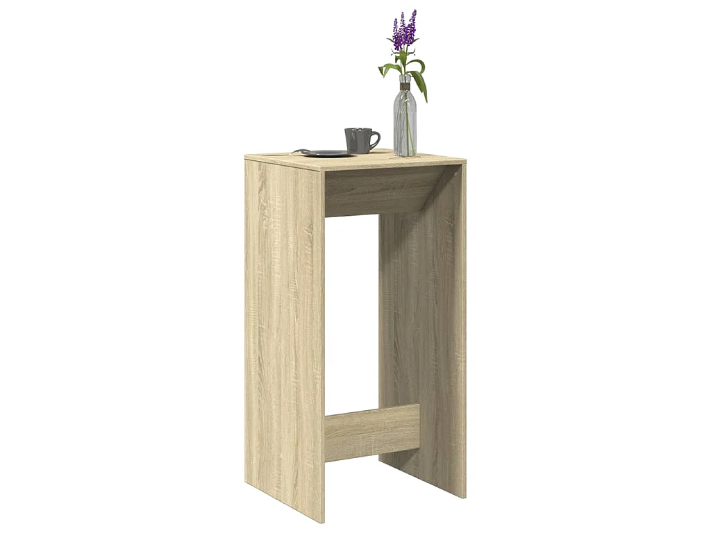 Tavolo da Bar Rovere Sonoma 51x50x103,5 cm in Legno Multistrato