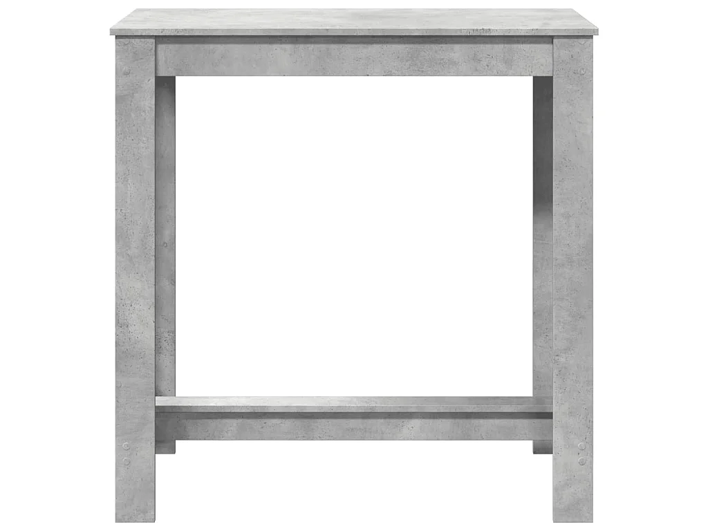 Tavolo da Bar Grigio Cemento 102x50x103,5 cm Legno Multistrato
