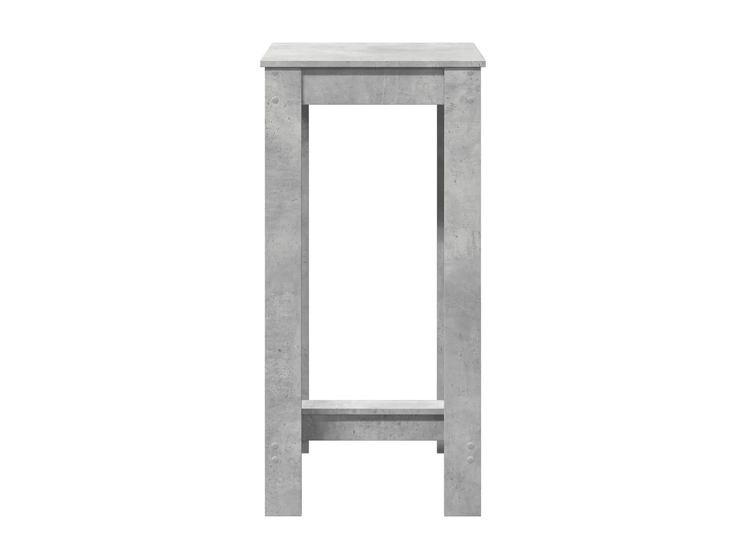 Tavolo da Bar Grigio Cemento 51x50x103,5cm in Legno Multistrato
