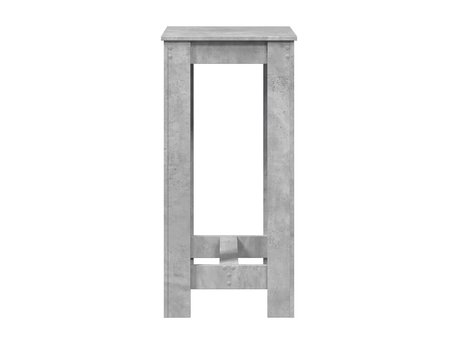 Tavolo da Bar Grigio Cemento 51x50x103,5cm in Legno Multistrato