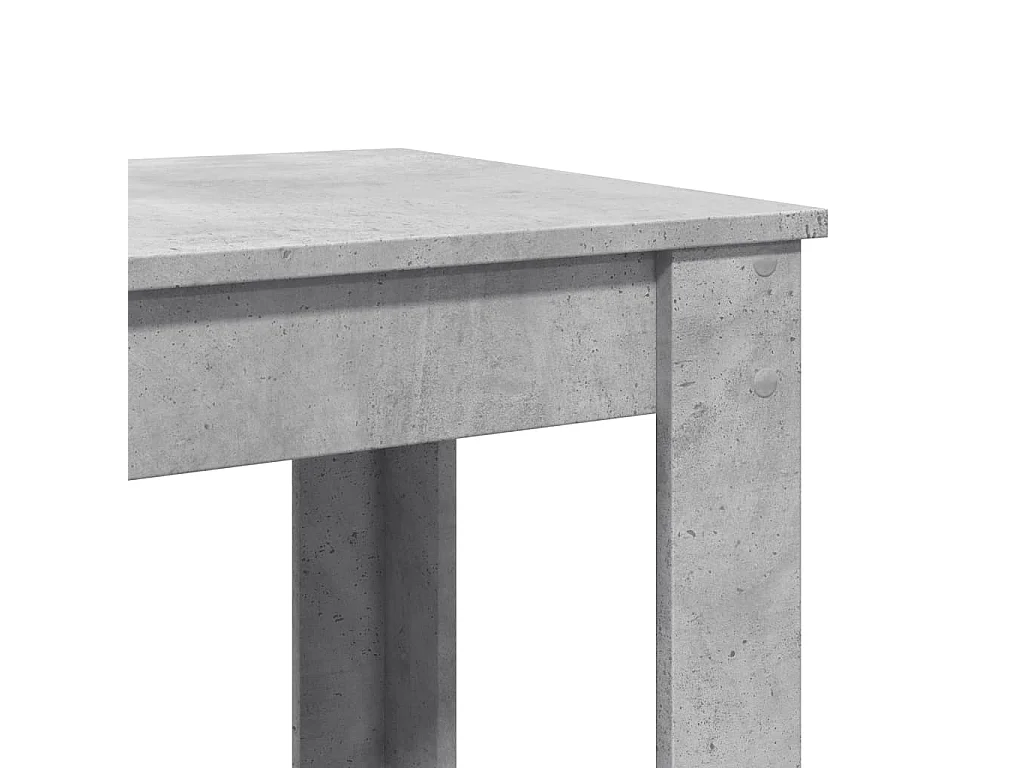 Table de bar gris béton 51x50x103,5 cm bois d'ingénierie