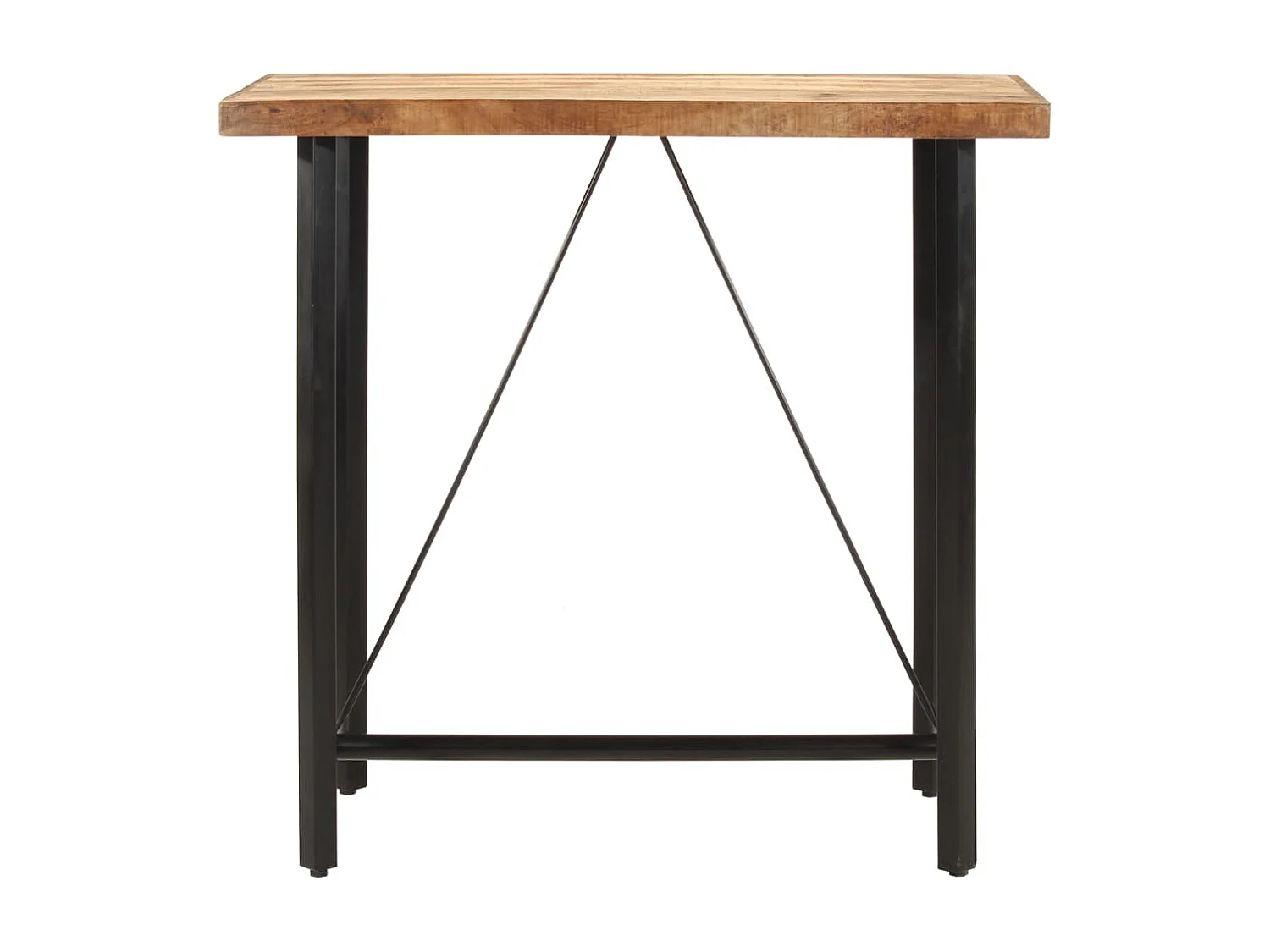 Tavolino da Bar 110x55x107 cm Legno Massello di Mango e Ferro