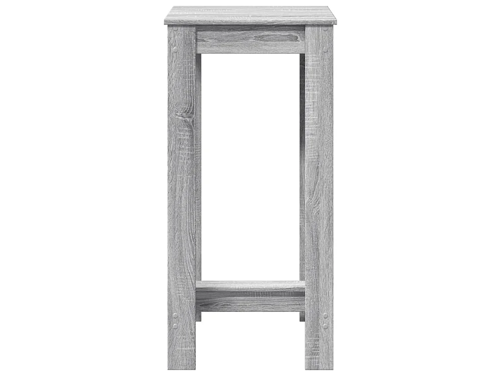 Table de bar sonoma gris 51x50x103,5 cm bois d'ingénierie