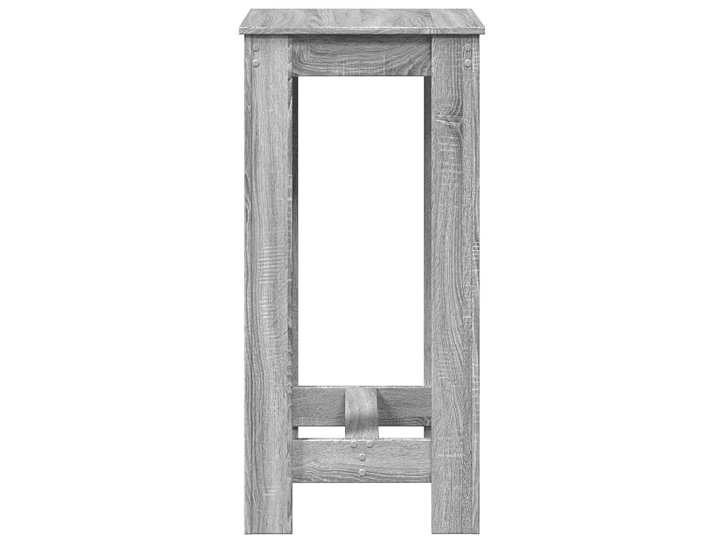 Table de bar sonoma gris 51x50x103,5 cm bois d'ingénierie