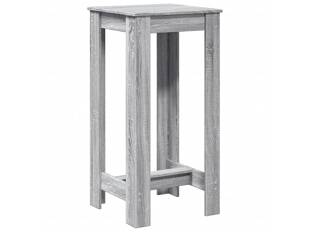 Table de bar sonoma gris 51x50x103,5 cm bois d'ingénierie