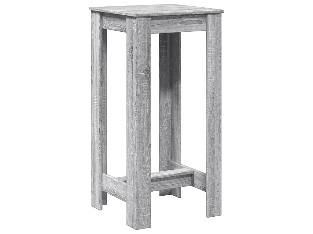 Table de bar sonoma gris 51x50x103,5 cm bois d'ingénierie