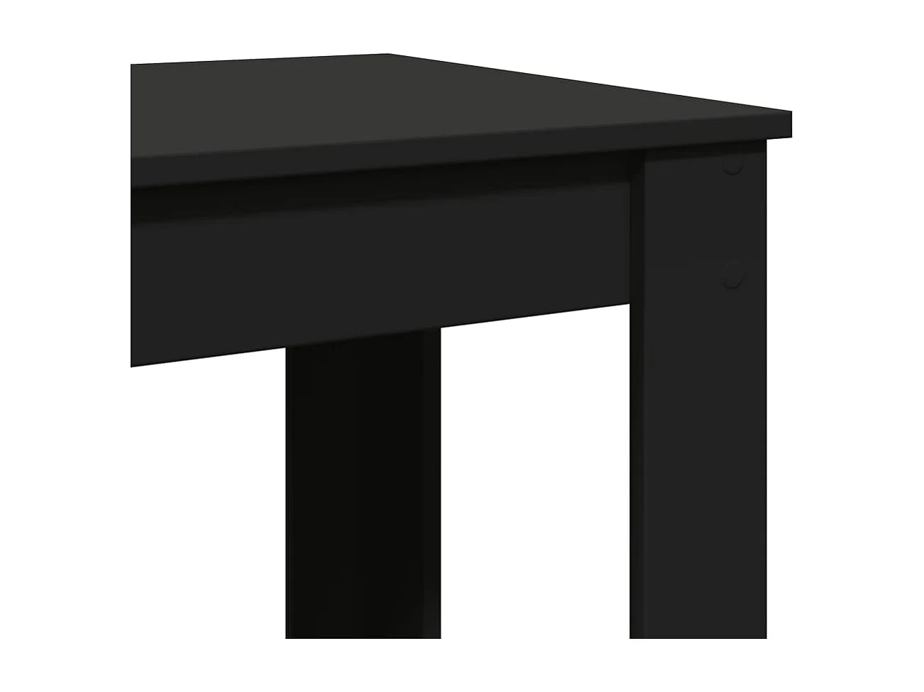 Tavolo da Bar Nero 102x50x103,5 cm in Legno Multistrato
