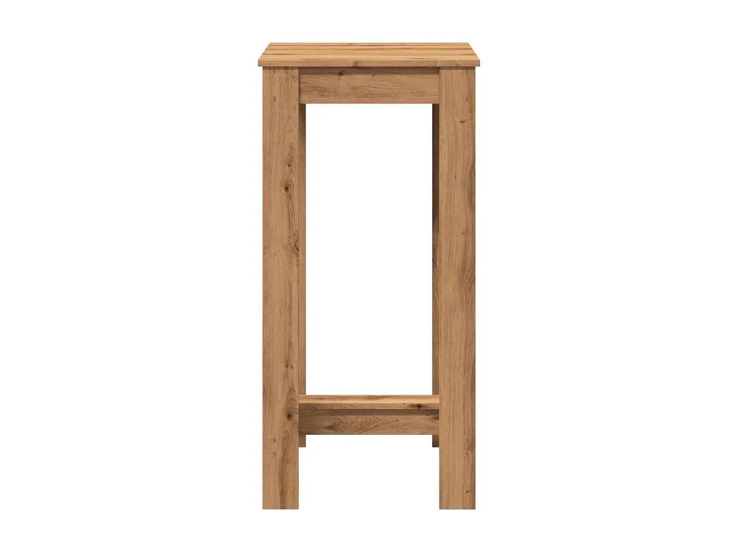 Bartafel 51x50x103,5 cm bewerkt hout artisanaal eikenkleurig