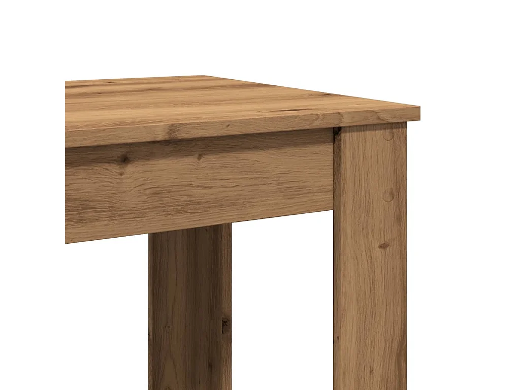 Table de bar chêne artisanal 51x50x103,5 cm bois d'ingénierie