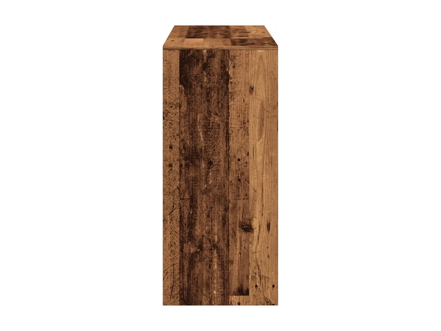 Table de bar avec étagère vieux bois bois d'ingénierie