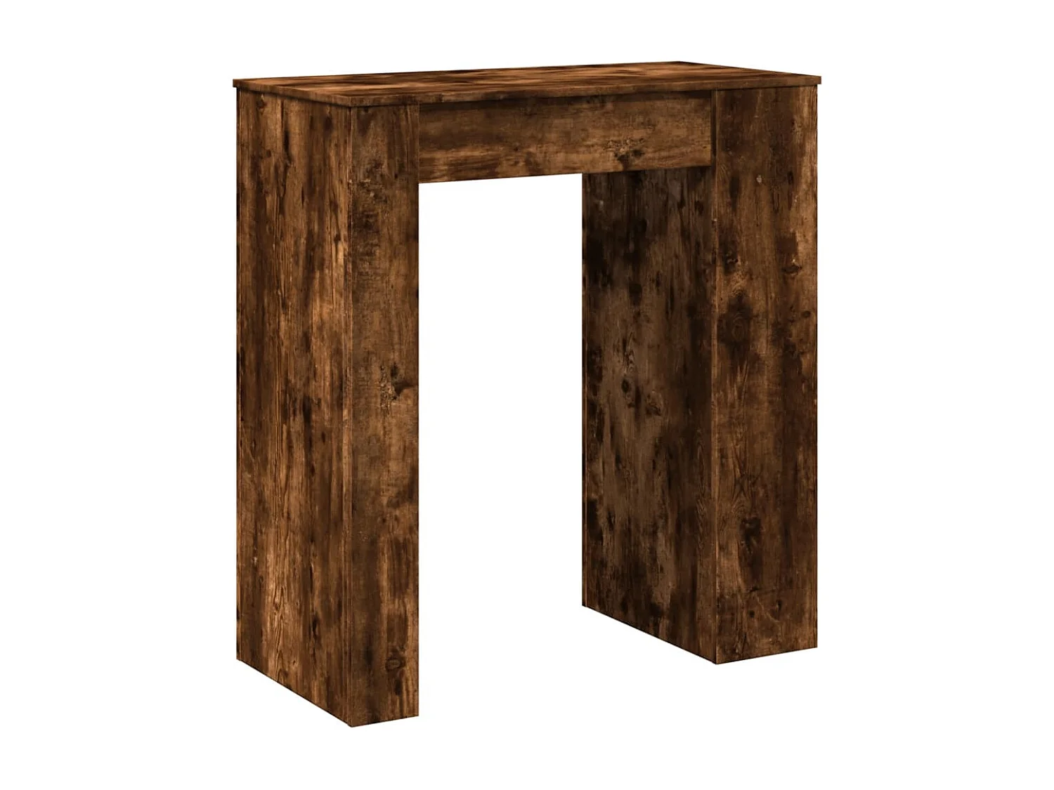Tavolo Bar con Rastrelliera Rovere 95x47x103,5 cm Multistrato