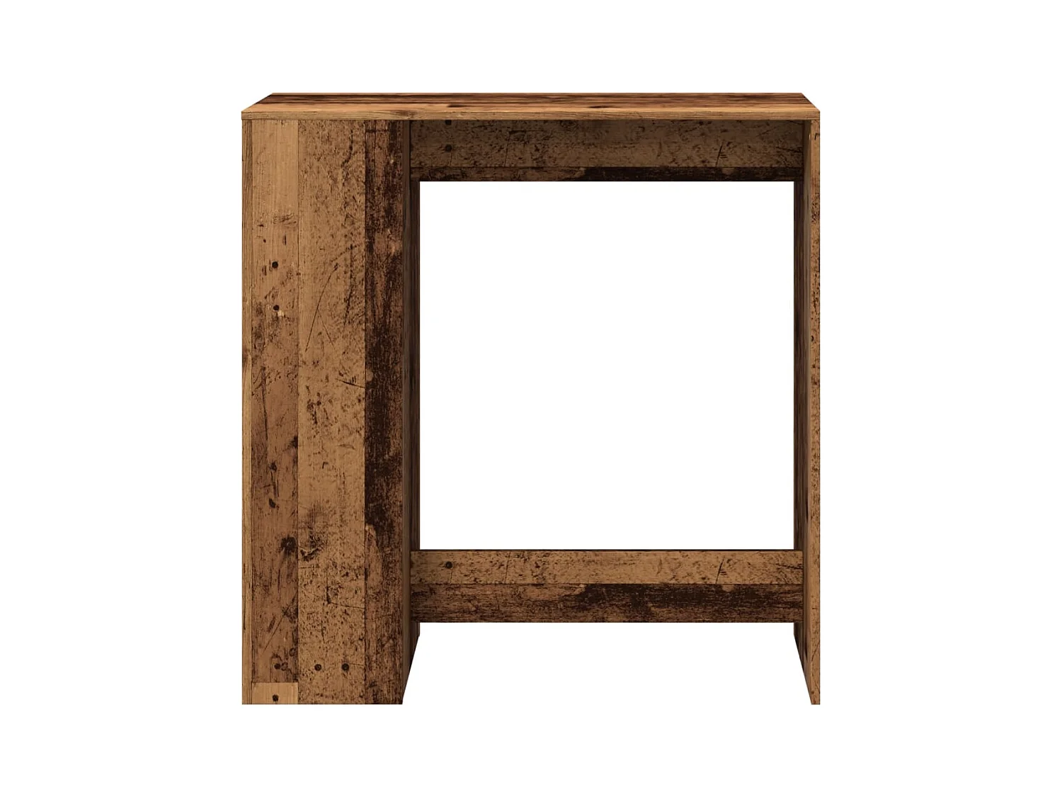 Tavolo Bar con Rastrelliera Antico 101x40x103,5 cm Multistrato
