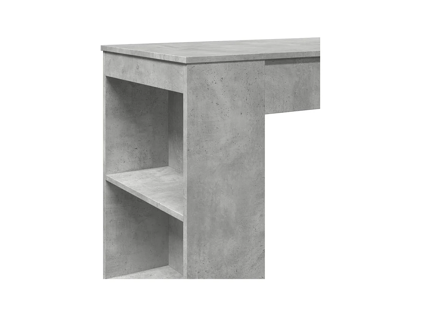 Bartafel met rekken 95x47x103,5 cm bewerkt hout betongrijs