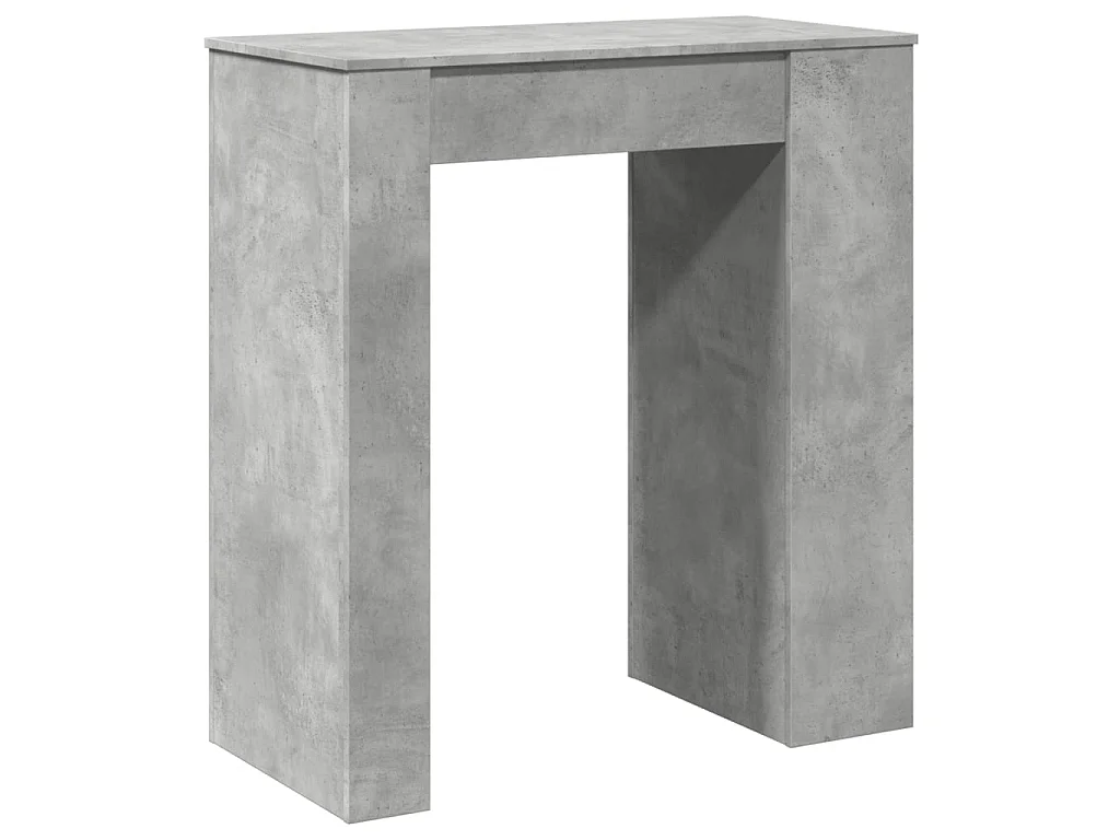 Bartafel met rekken 95x47x103,5 cm bewerkt hout betongrijs