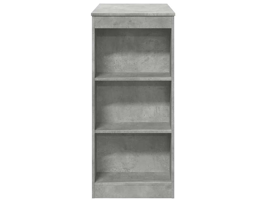 Bartafel met rekken 95x47x103,5 cm bewerkt hout betongrijs