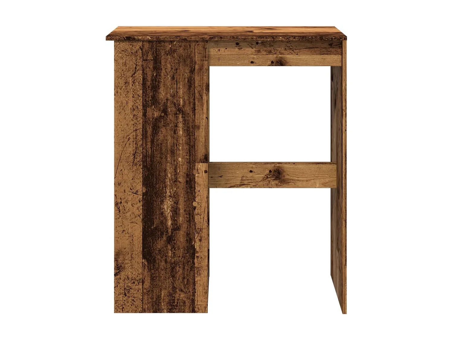 Tavolo Bar con Rastrelliera Antico 90x47,5x103,5 cm Multistrato