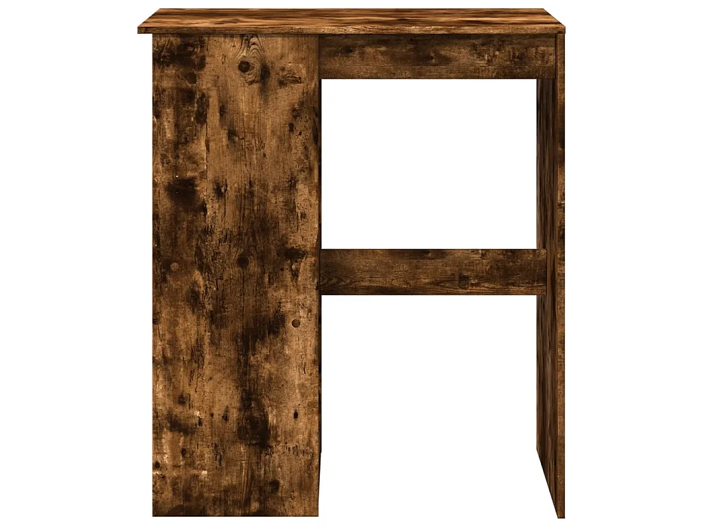 Table de bar avec étagères chêne fumé bois d'ingénierie