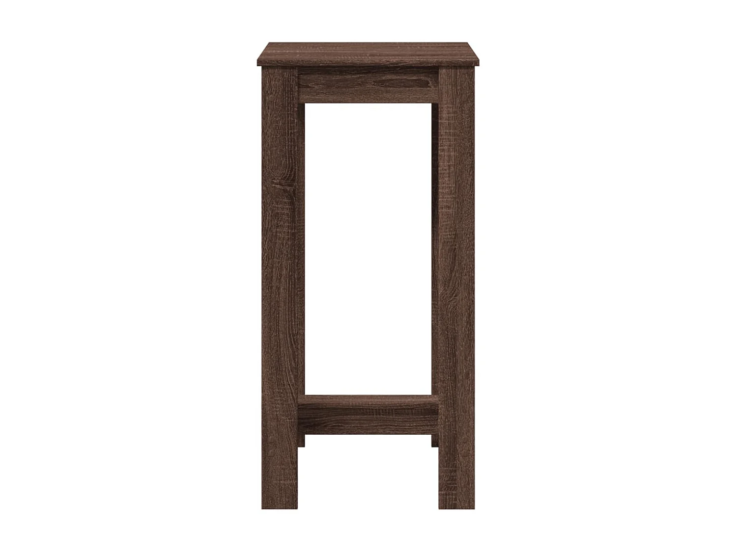 Table de bar chêne marron 51x50x103,5 cm bois d'ingénierie