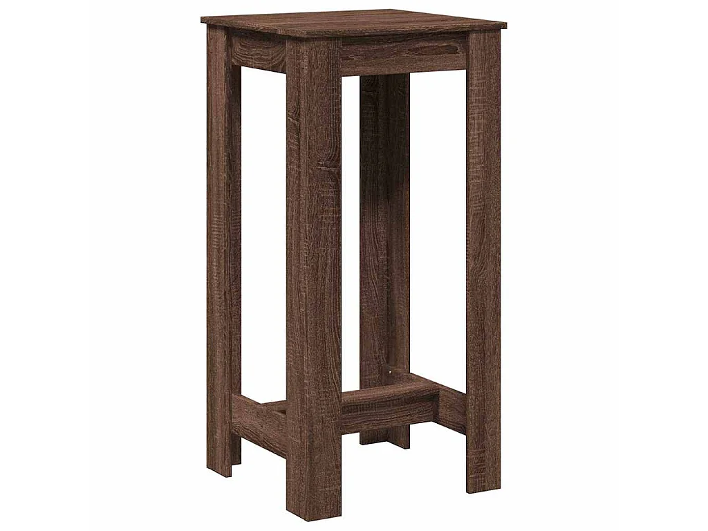Bartafel 51x50x103,5 cm bewerkt hout bruin eikenkleurig