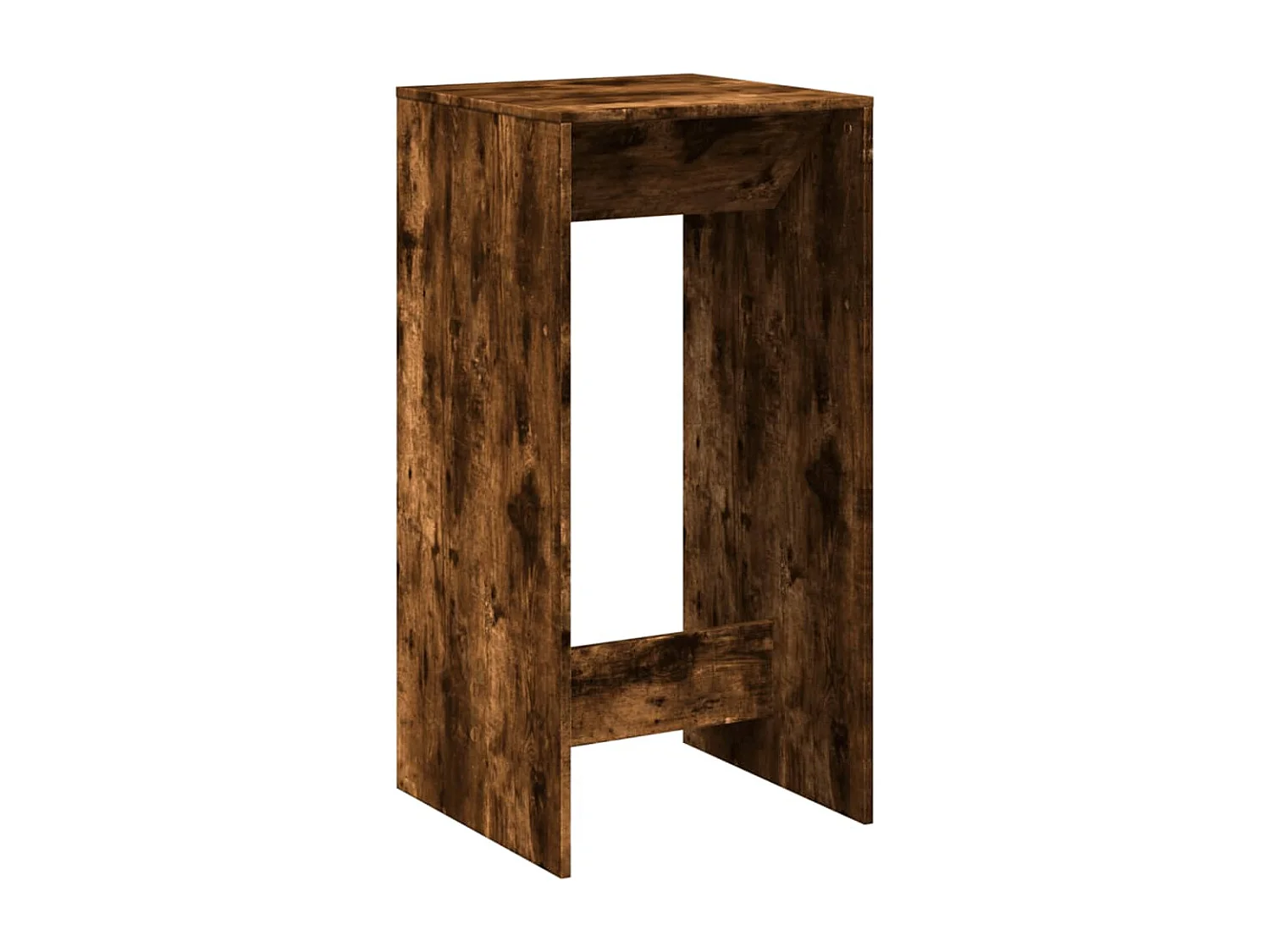 Table de bar chêne fumé 51x50x103,5 cm bois d'ingénierie