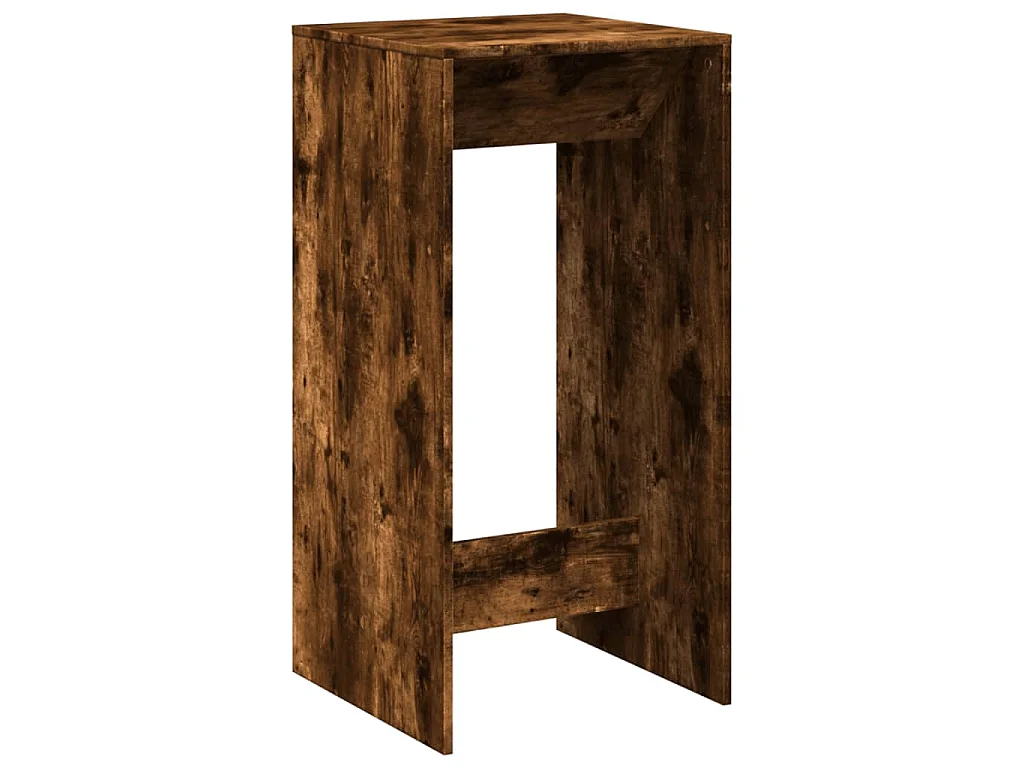 Tavolo da Bar Rovere Fumo 51x50x103,5 cm in Legno Multistrato