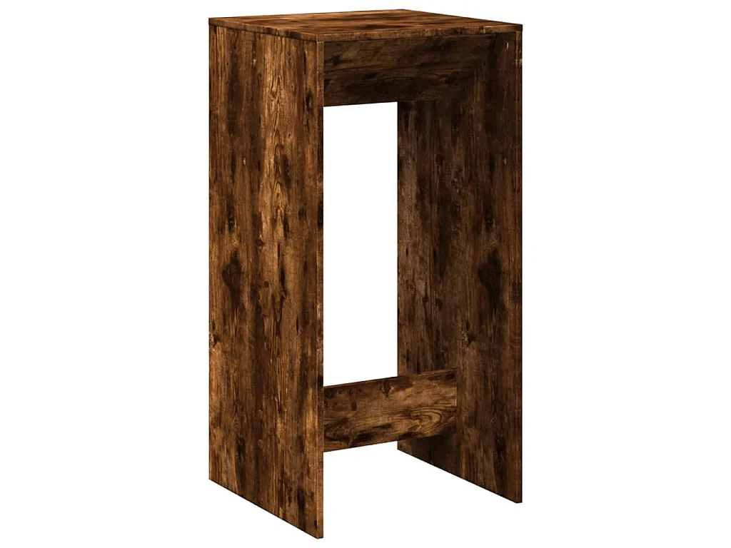 Tavolo da Bar Rovere Fumo 51x50x103,5 cm in Legno Multistrato