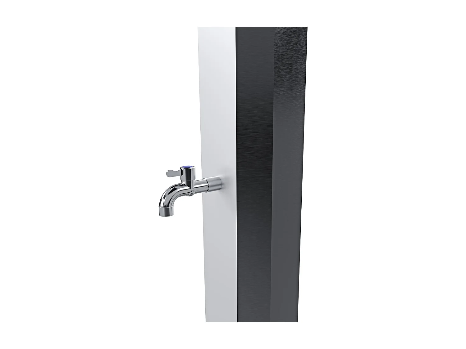 Doccia Solare 35 Litri 220 Cm Per Giardino Piscina Soffione Cromato Getto A Pioggia Con Regolatore Temperatura E Doccetta Per Piedi Attacco Per Tubo