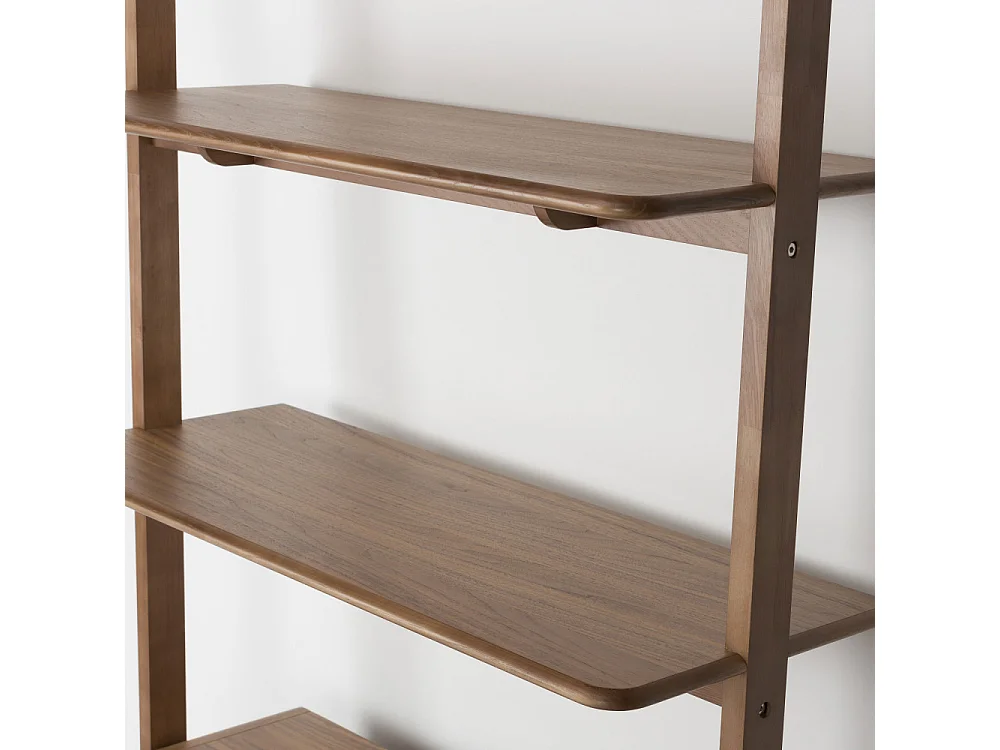 Rise - Étagère sur pieds en bois H180cm - Bois foncé
