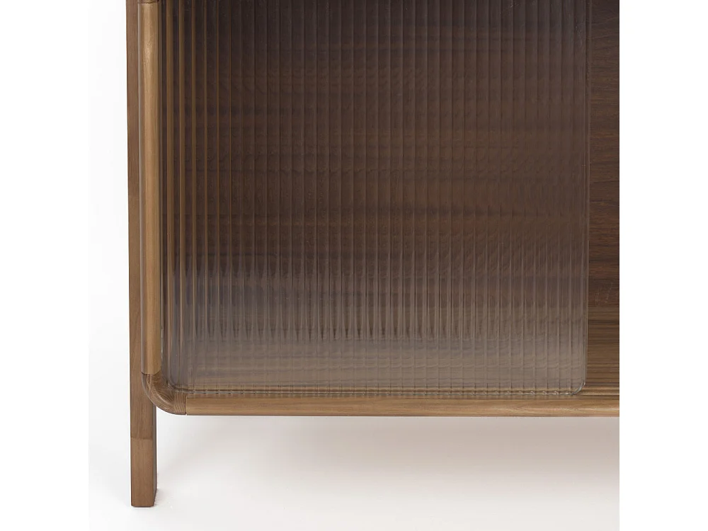 Rise - Étagère sur pieds en bois H180cm - Bois foncé