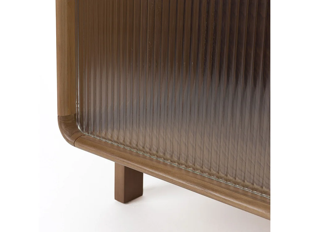 Rise - Étagère sur pieds en bois H180cm - Bois foncé