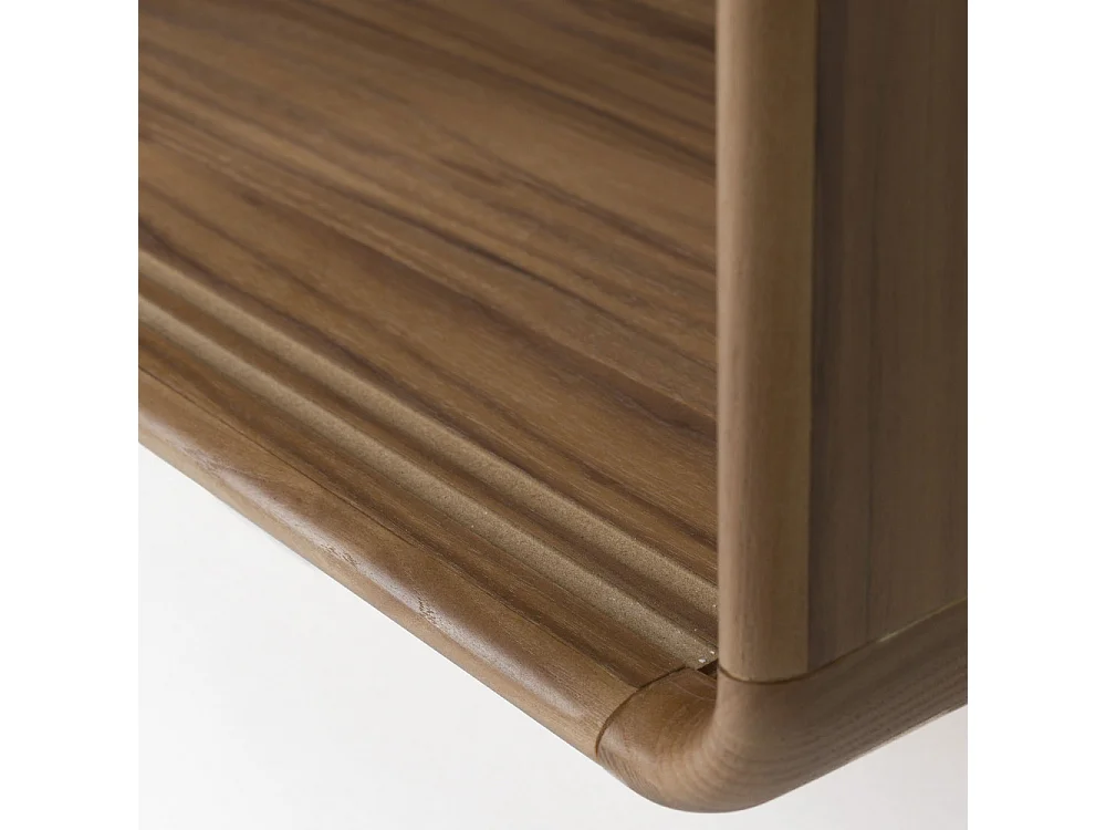 Rise - Étagère sur pieds en bois H180cm - Bois foncé