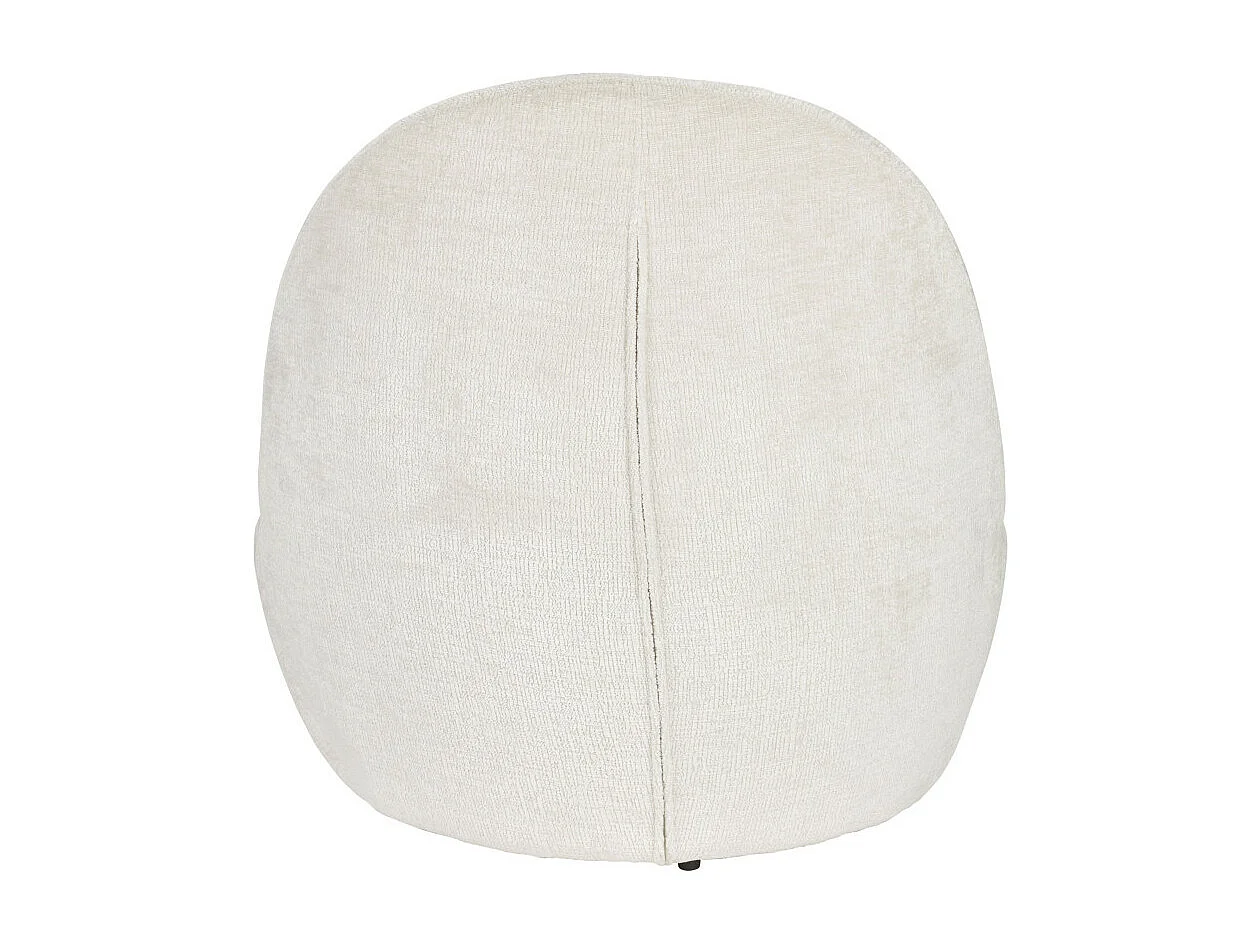 Nash - Fauteuil en velours - Écru