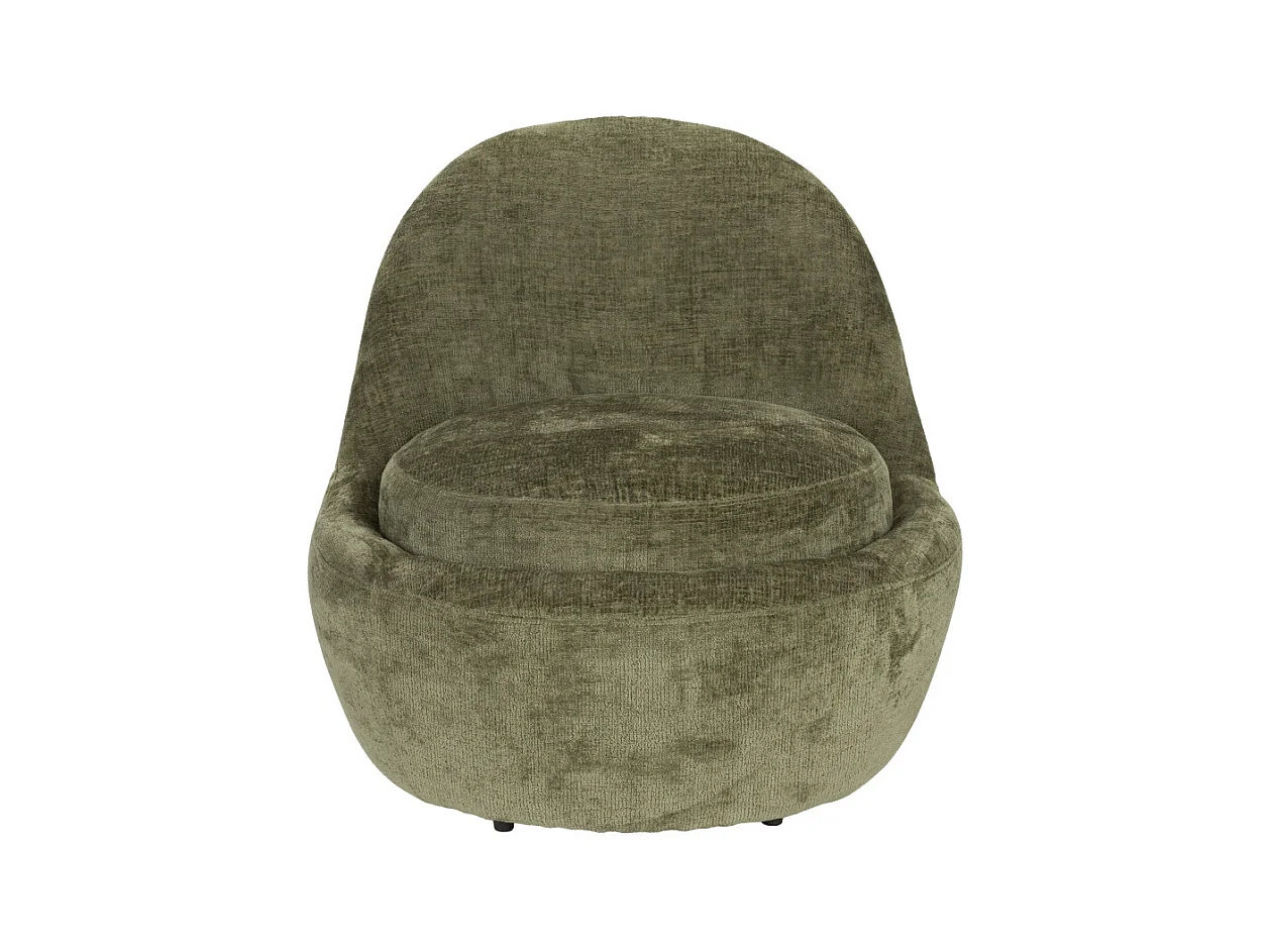 Nash - Fauteuil en velours - Vert
