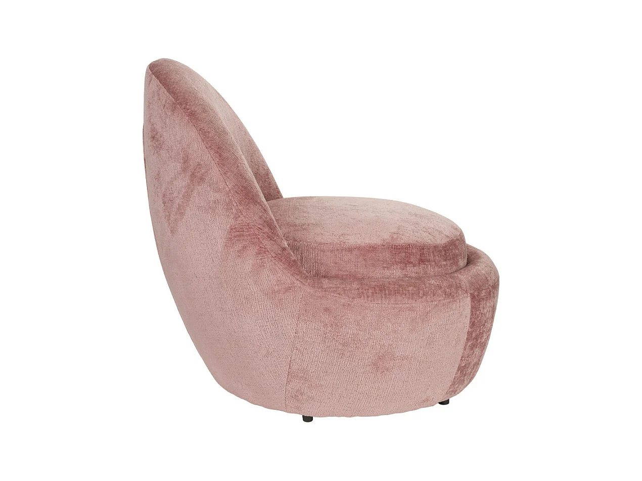 Nash - Fauteuil en velours - Rose