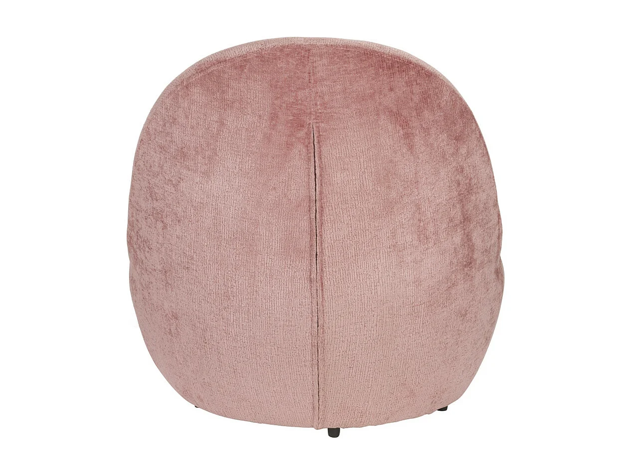 Nash - Fauteuil en velours - Rose