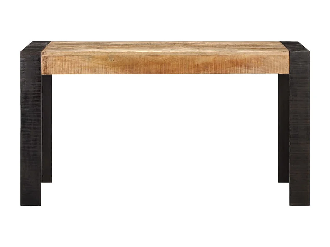 Table de salle à manger 140x70x76 cm Bois de manguier brut