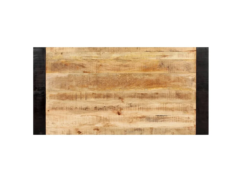 Table de salle à manger 140x70x76 cm Bois de manguier brut