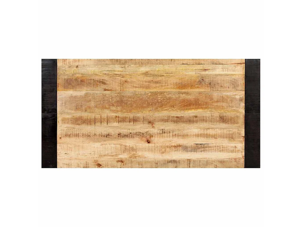 Eettafel 140x70x76 cm massief ruw mangohout