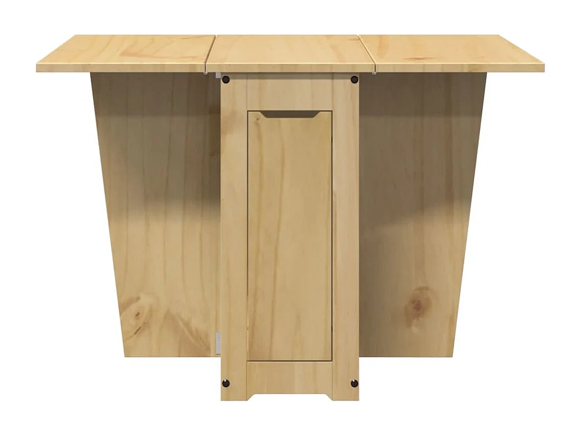 Table à manger papillon pliable Corona cire marron bois de pin