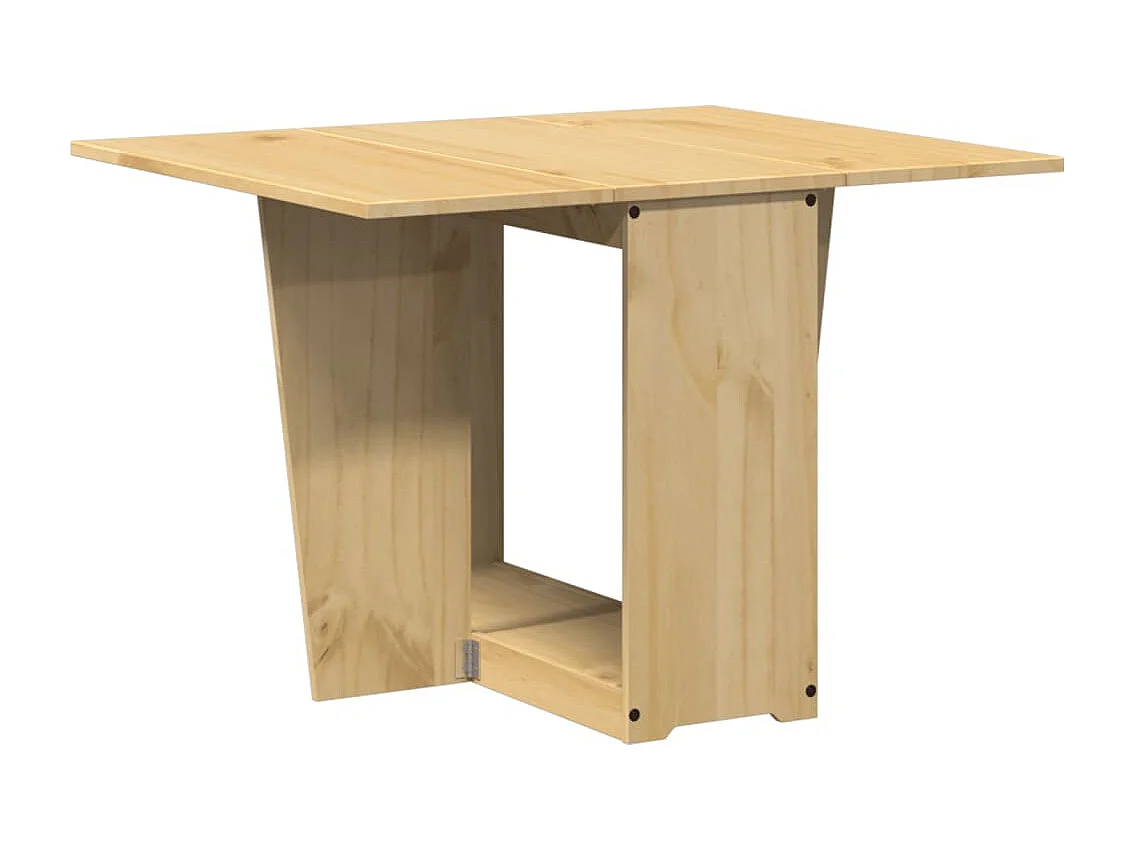 Table à manger papillon pliable Corona cire marron bois de pin